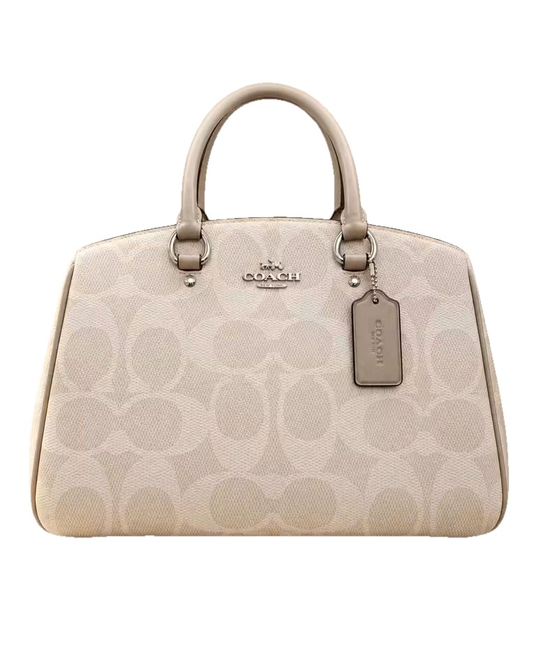 Coach Signature Satchel - Chalk Grey