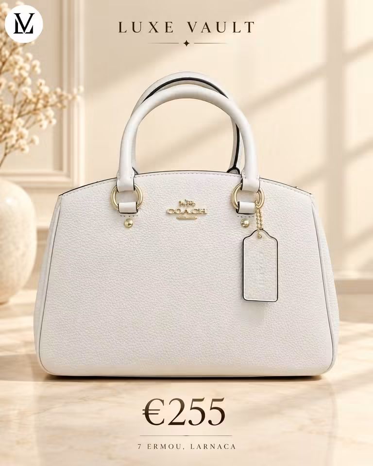 Coach Mini Satchel - Chalk White Leather