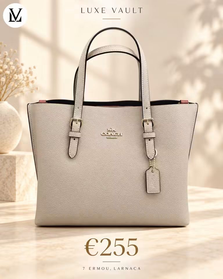Coach Tote - Light Grey Leather