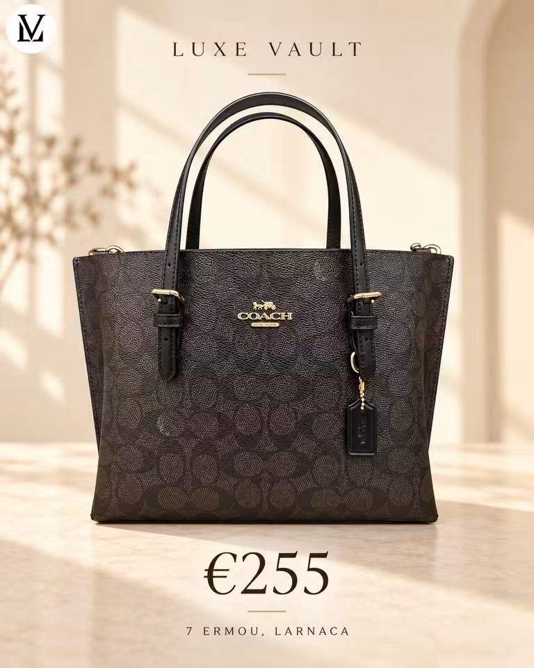Coach Signature Tote - Brown and Black
