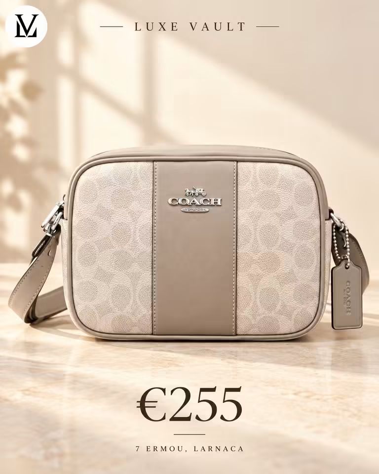 Coach Signature Camera Bag - Chalk and Grey